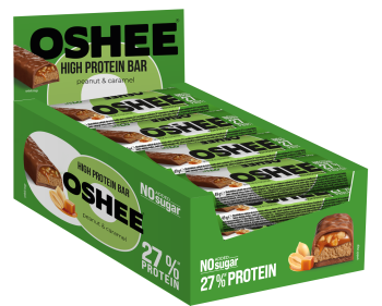 Oshee baton proteinowy o smaku orzechowo-karmelowym 49 g