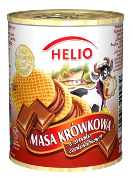 Masa krówkowa o smaku czekoladowym 400 g Helio