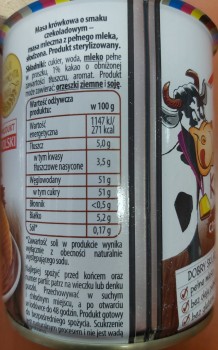 Masa krówkowa o smaku czekoladowym 400 g Helio