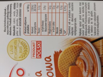 Masa krówkowa kajmak 400 g Helio