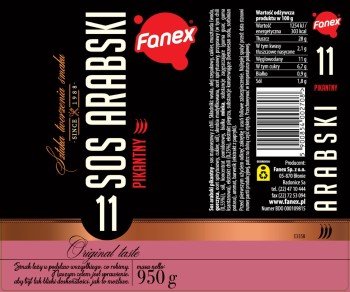 Fanex Sos arabski pikantny 950 g