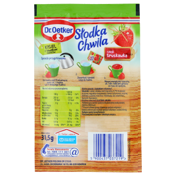 Dr. Oetker Słodka Chwila Kisiel Truskawka Z Owocami 31,5 g