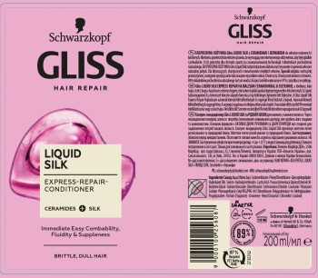 Gliss Kur Liquid Silk Ekspresowa odżywka regeneracyjna 200 ml