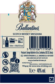 ' Ballantine's Finest Whisky szkocka mieszana 1 l