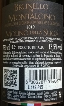 'Wino Brunello di Montalcino Docg Molino della Suga C.W. 750 ml