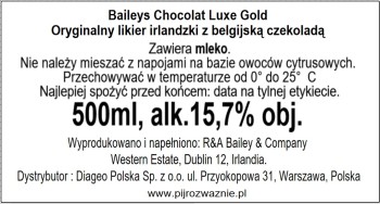 ' Bailey`s Chocolat Luxe 15,7% 0,5 l