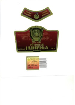 ' Miód Pitny Półtorak Jadwiga Apis 16% 750 ml