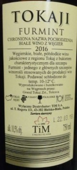 'Wino Tokaj Furmint B.PS. 750 ml