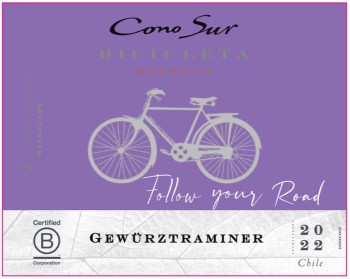 'Wino Cono Sur Bicicleta Gewurztraminer Bicicleta B.W. 750 ml