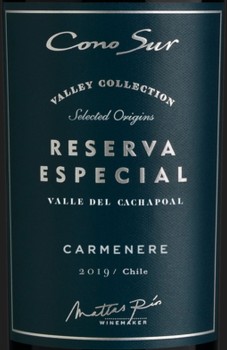 'Wino Cono Sur Reserva Especial Carmenere C.W. 750 ml