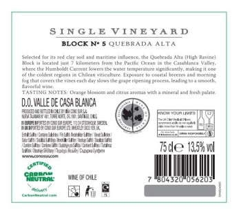 'Wino Cono Sur Single Vineyard B.W. 750 ml
