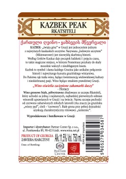 'Wino Kazbek Peak Rkatsiteli B.PW. 750 ml