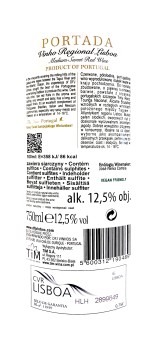 'Portada Wino czerwone półsłodkie portugalskie 0,75 l