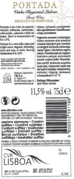 'Wino Portada Lisboa R.W. 750 ml