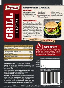 Prymat Grill klasyczny Przyprawa 20 g