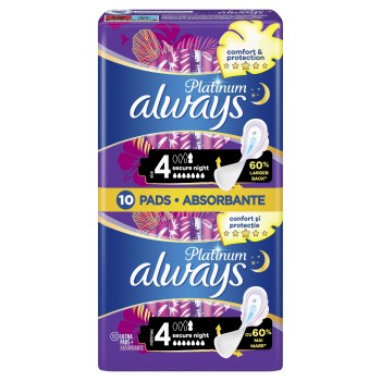 Always Night Secure DUO Pack podpaski higieniczne, 10 sztuk
