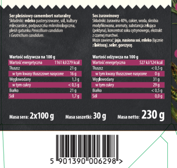 Turek Na Grill Żurawina 2x100g