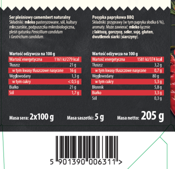 Turek Na Grill z posypką paprykową BBQ 2x100g