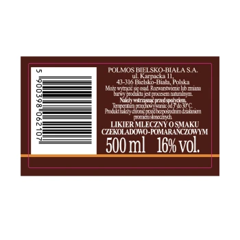 'Biały Bocian Delicja Pomarańczowa 16% 500ml