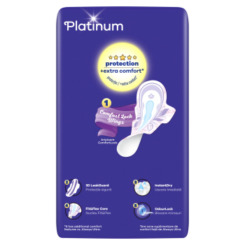 Always Platinum Normal Podpaski ze skrzydełkami, 30 sztuk