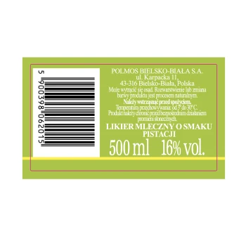 'Biały Bocian Pistacja 16% 500ml