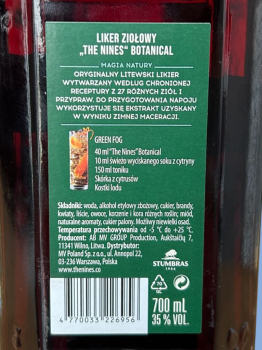 'Likier Ziołowy The Nines Botanical 35% 700 ml