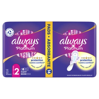 Always Platinum Podpaski ze skrzydełkami rozmiar 2 14 szt.