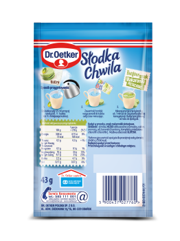 Dr. Oetker Słodka Chwila Budyń smak Makaroniki pistacjowe 43g
