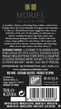 'Muriel Fincas de la Villa Reserva 0,75l
