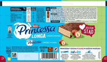 Princessa Longa Orzechowa 40 g