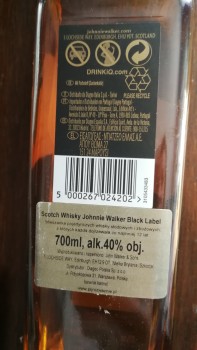 'Whisky Johnnie Walker Black Label 40% 0,7l