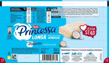 Princessa Longa Kokosowa 40 g