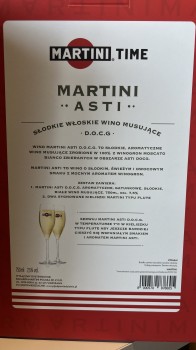 'Martini Asti 750ml 7,5% + 2 kieliszki
