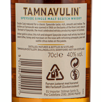 'Tamnavulin Double Cask Scotch Whisky 0,7l 40%