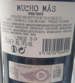 'Mucho Mas Red 14 % 750 ml