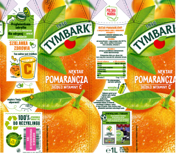 Tymbark Nektar pomarańcza 1 l