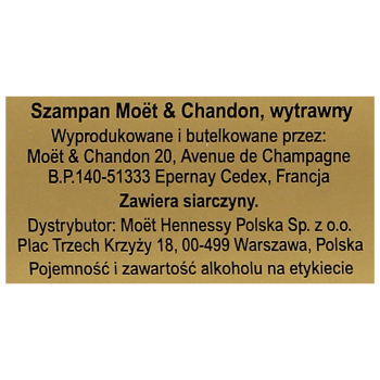 'Szampan Moët & Chandon Imperial 0,75L 12%
