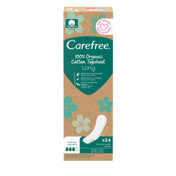 Carefree® Plus Long Organic 24 szt.