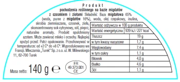 Tartare Vege czosnek i zioła 140g