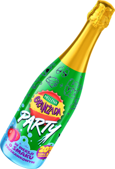 Oranżada Hellena Party w wersji Truskawkowej 20% soku 0,75l