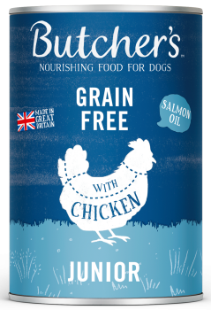 Butcher's Original Junior, karma dla szczeniaka, z kurczakiem, kawałki w galaretce, 400g