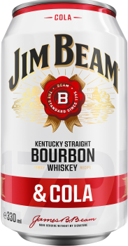 'Jim Beam Bourbon Whiskey&Cola 4,5% 330ml