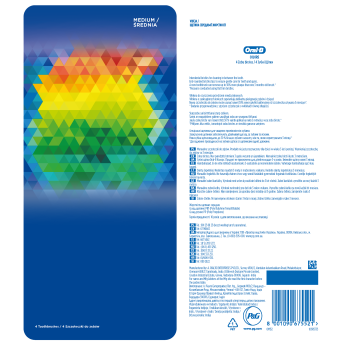 Oral-B Color Collection Manualna szczoteczka do zębów, 4 sztuki