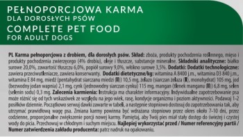 Tropi karma sucha dla psów 10kg z drobiem