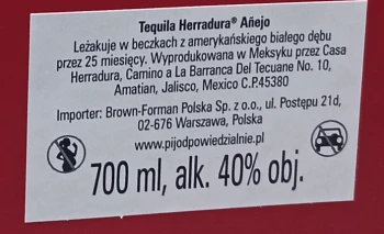 ' Tequila Herradura Anejo 40% 0,7 l
