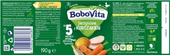 BoboVita Jarzynowa z kurczakiem po 5 miesiącu 190 g