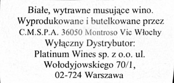 'Prosecco DOC Cielo e Terra, dry 0,75L