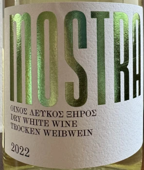 'MOSTRA Muscat Chardonnay Roditis white dry 0,5L