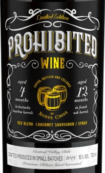 'Prohibited Wine Red Blend Chile Czerwone Wytrawne 750 ml