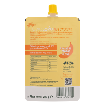 OWOLOVO Tropikalnie Bananowo 200 g